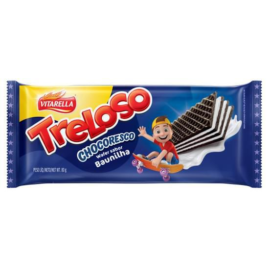 BISCOITO VITARELLA WAFER 80G CHOCORESCO BAUNILHA