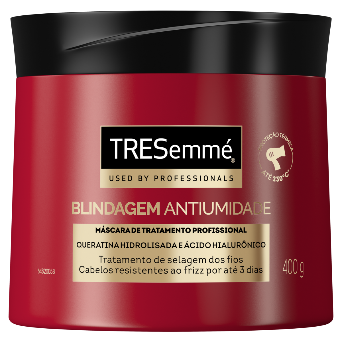 MASCARA DE TRATAMENTO TRESEMME 400G BLINDAGEM ANTIUMIDADE