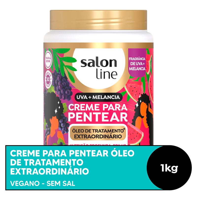 CREME DE PENTEAR SALON LINE 1KG UVA+MELANCIA
