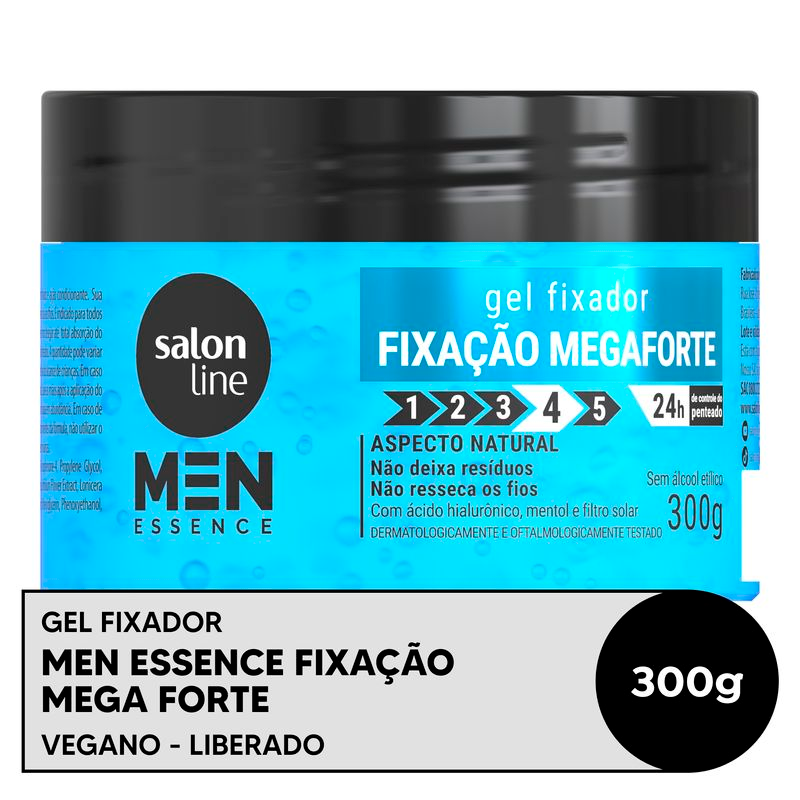 GEL FIXADOR SALON LINE MEN ESSENCE 300G MEGA FORTE