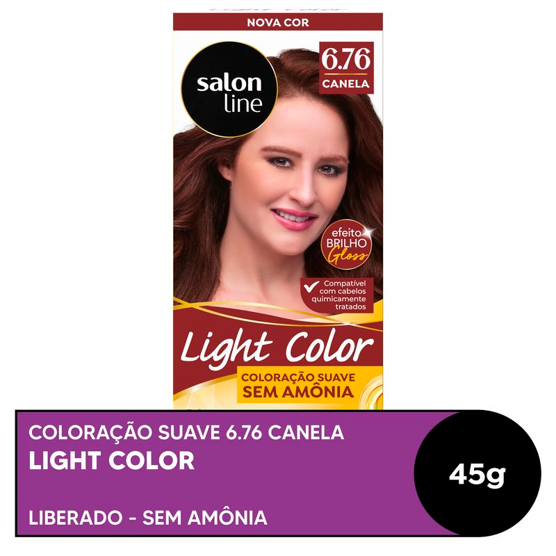 COLORACAO SALON LINE LIGHT COLOR PROF 6.76 CANELA