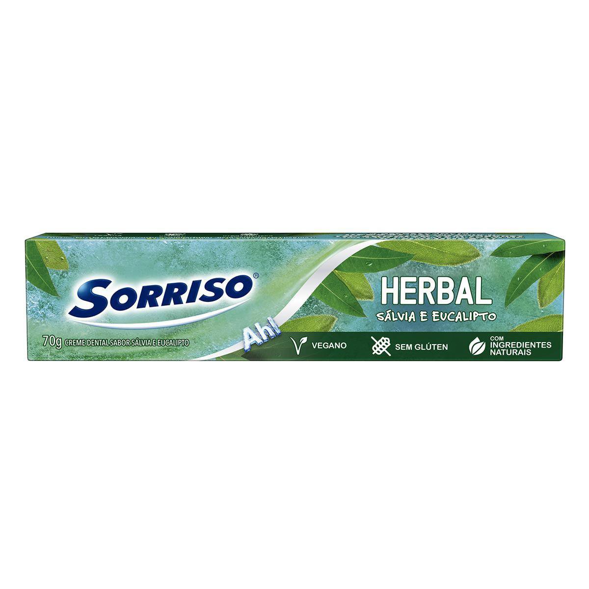 CREME DENTAL SORRISO 70G HERBAL SALVIA