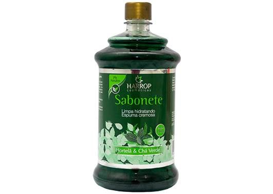 SABONETE LIQUIDO CREMOSO HARROP BECKER 1L REFIL FLIP HORTELA E CHA VERDE