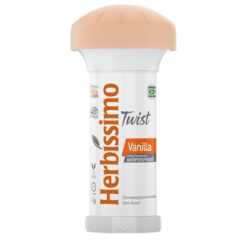 DESODORANTE CREME STICK HERBISSIMO 45G VANILLA