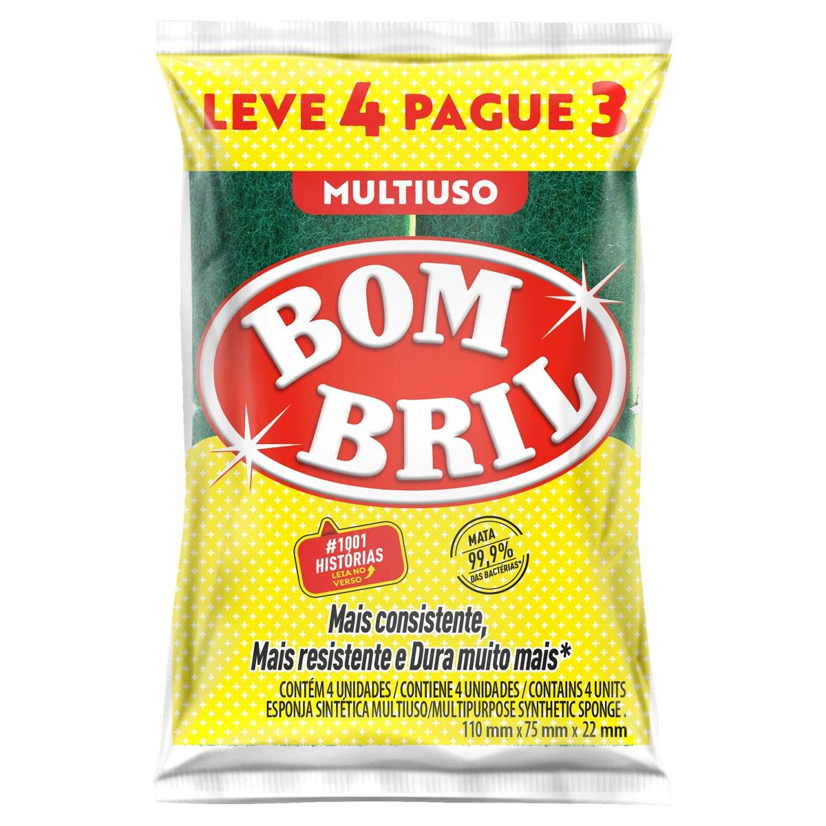 ESPONJA BOMBRIL MULTIUSO LEVE 4 PAGUE 3