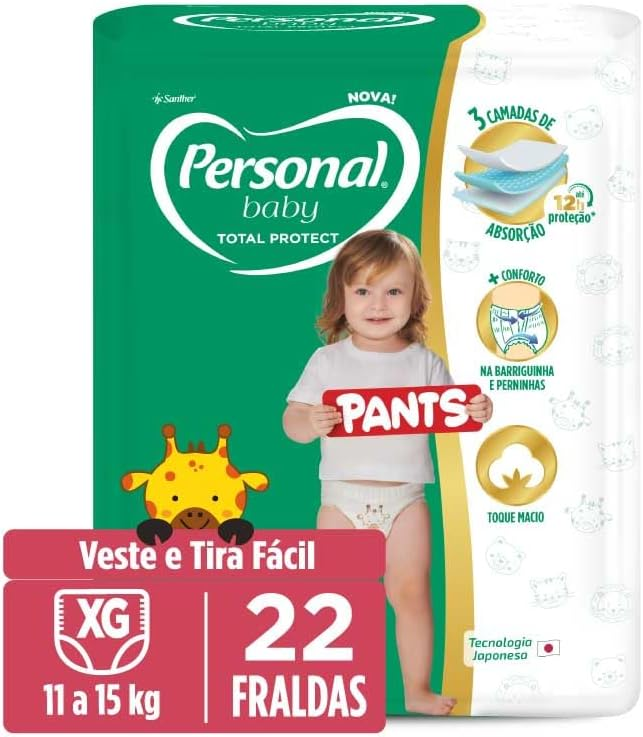FRALDA PERSONAL BABY PROTECT&SEC XG COM 22 PANTS JUMBO