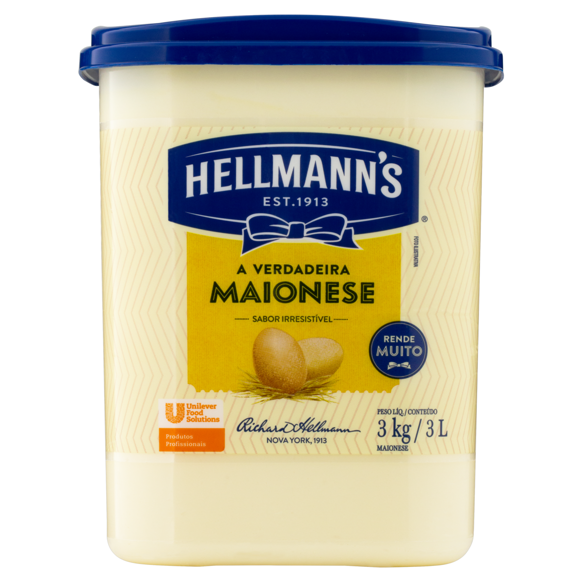 MAIONESE HELLMANNS BALDE 3KG