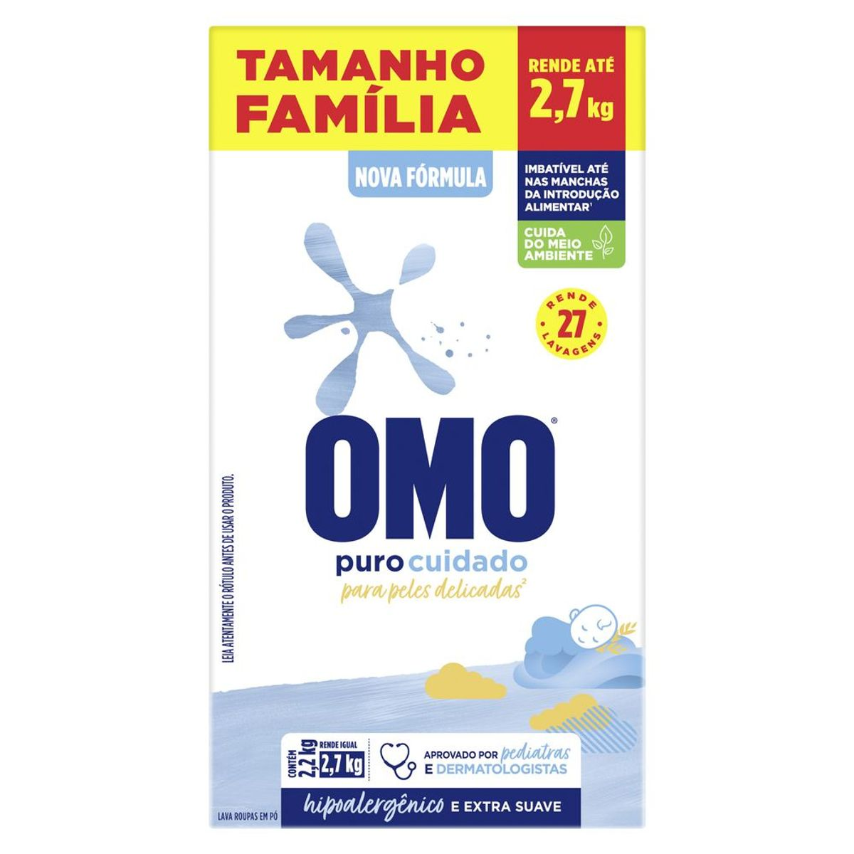 DETERGENTE EM PO OMO 2,2KG PURO CUIDADO