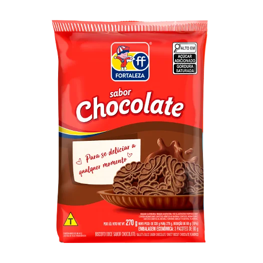 BISCOITO FORTALEZA AMANTEIGADO 270G CHOCOLATE