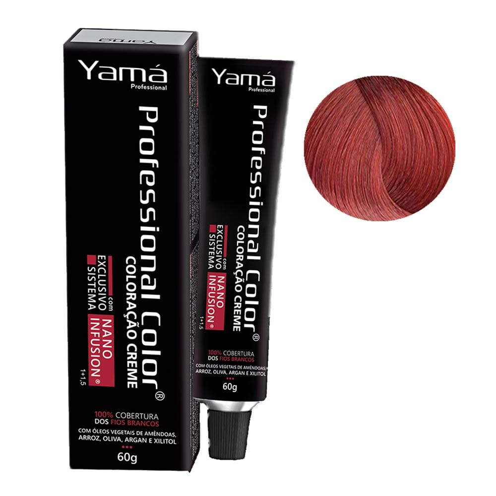 COLORACAO YAMA NANO INFUSION 8.66 LOURO CLARO VERMELHO INTENSO