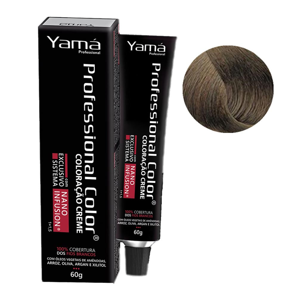 COLORACAO YAMA NANO INFUSION 6.17 LOURO ESCURO ACINZENTADO MARROM