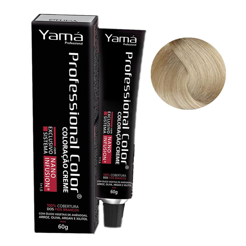 COLORACAO YAMA NANO INFUSION 9.13 LOURO MUITO CLARO ACINZENTADO DOURADO
