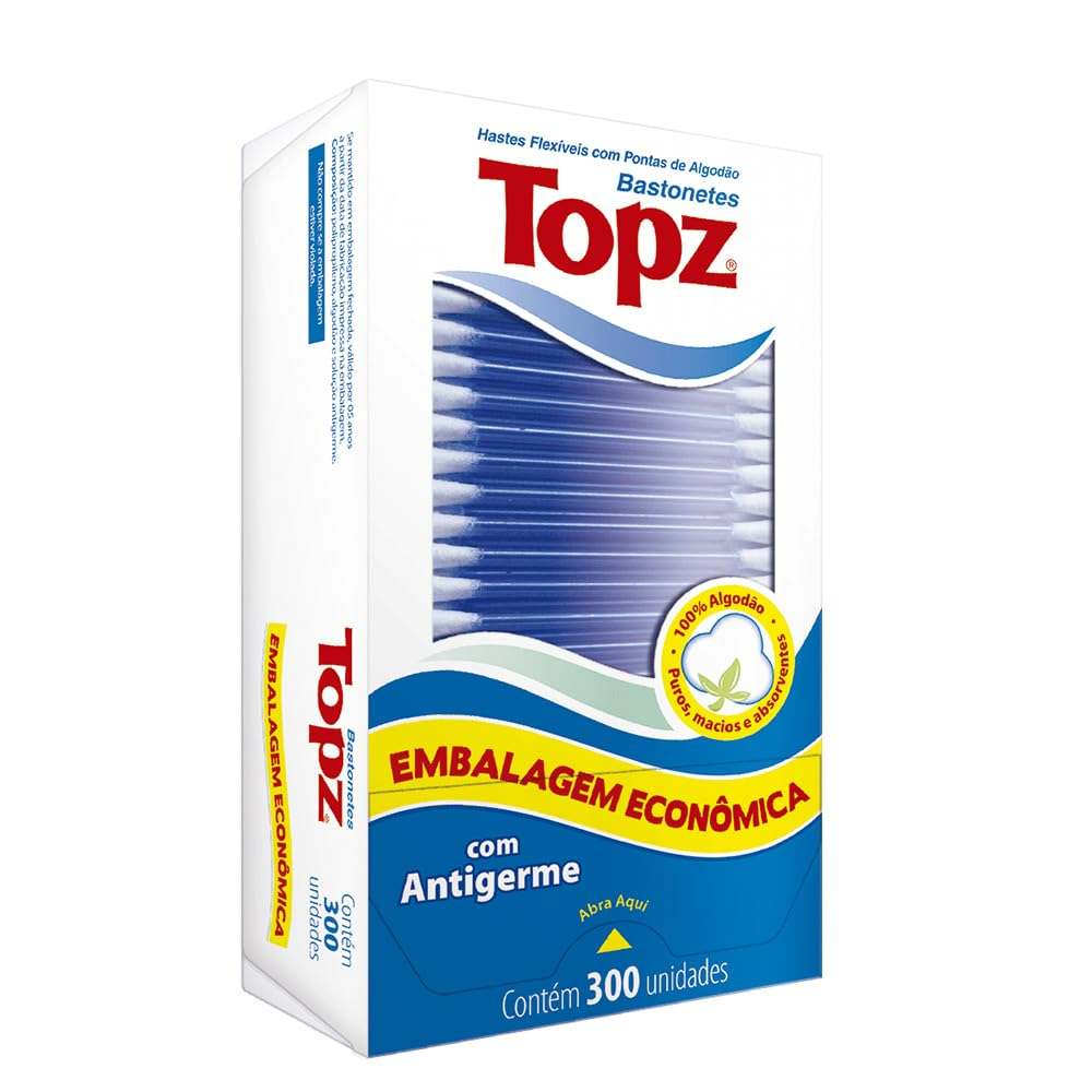 HASTES FLEXIVEIS TOPZ COM 300UN