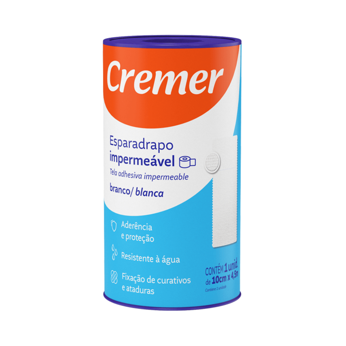 ESPARADRAPO CREMER IMPERMEAVEL 10CMX4,5M