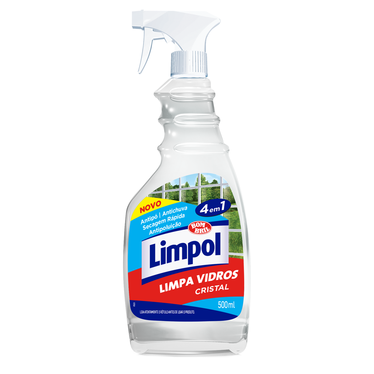 LIMPA VIDROS LIMPOL GATILHO 4EM1 500ML CRISTAL