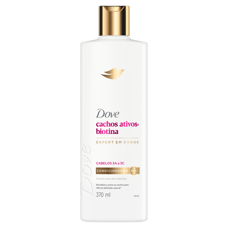 CONDICIONADOR DOVE 370ML CACHOS ATIVOS + BIOTINA