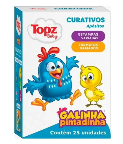 CURATATIVO TOPZ BABY COM 25UN GALINHA PINTADINHA