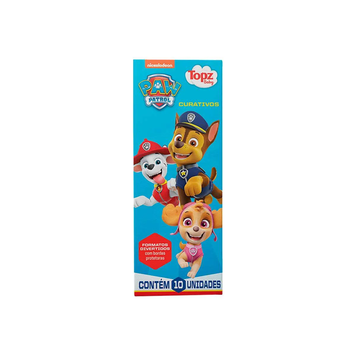 CURATIVO TOPZ BABY COM 10UN PATRULHA CANINA CHASE