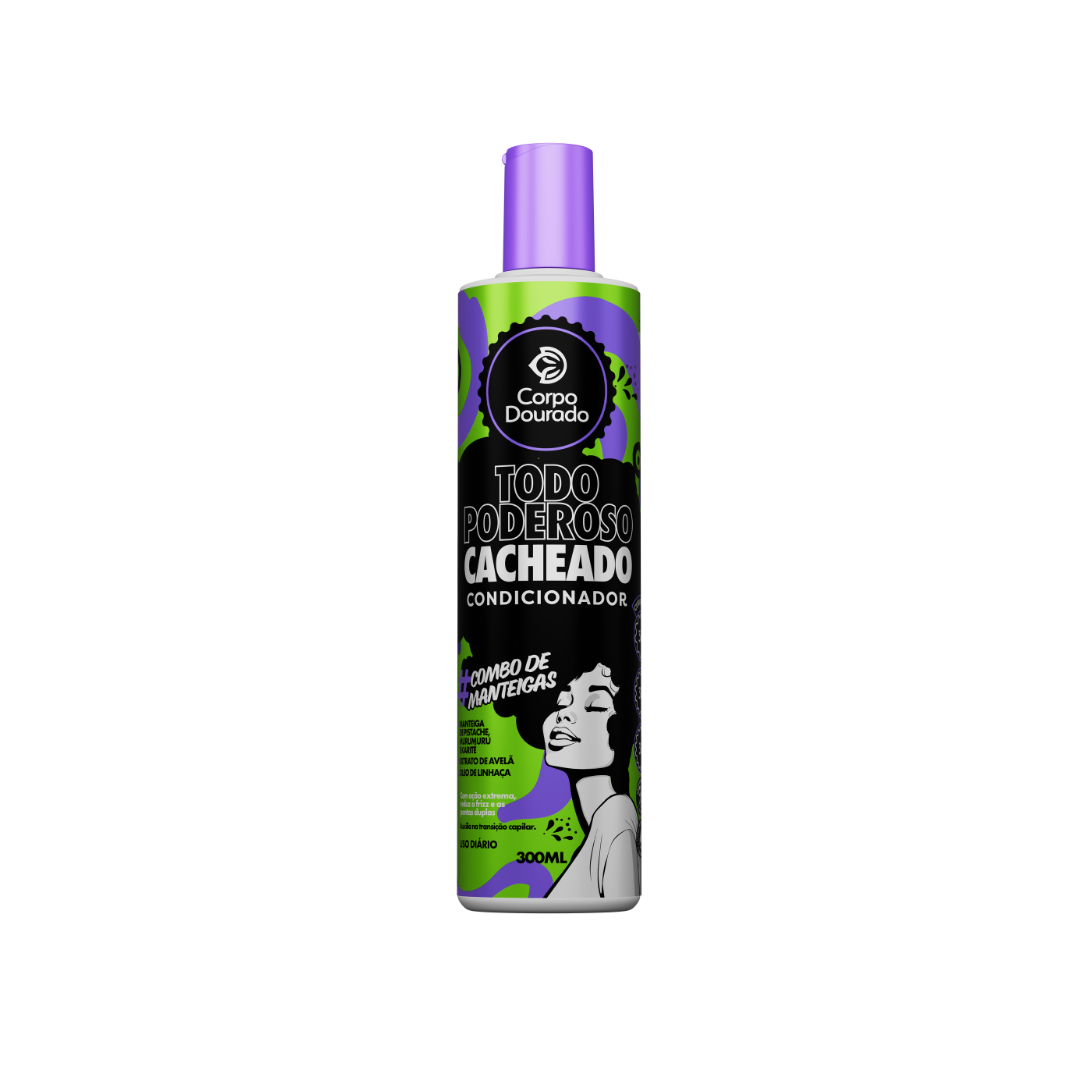 CONDICIONADOR CORPO DOURADO 300ML TODO PODEROSO CACHEADO