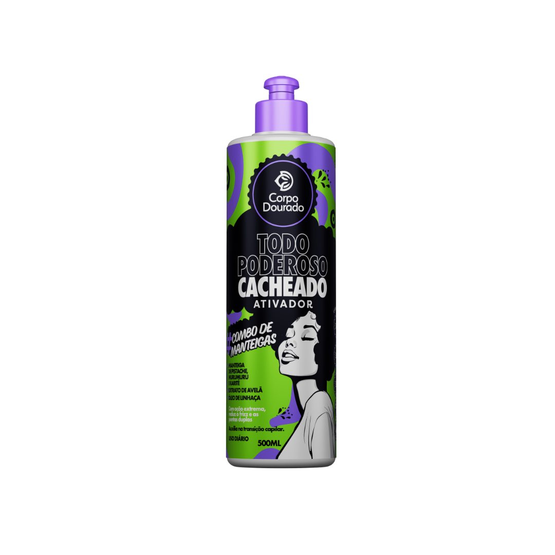 CREME PENTEAR CORPO DOURADO 500ML TODO PODEROSO CACHEADO