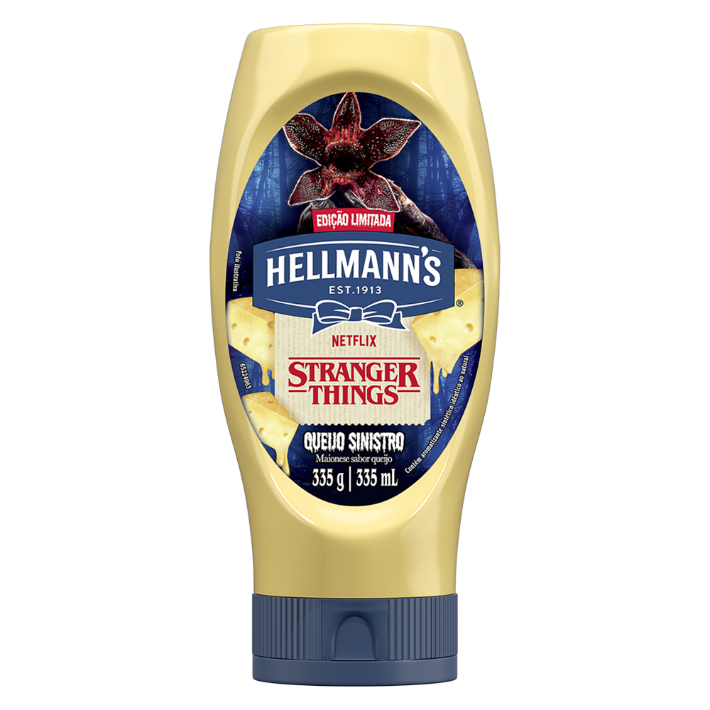 MAIONESE HELLMANNS 335G SQUEEZE. QUEIJO