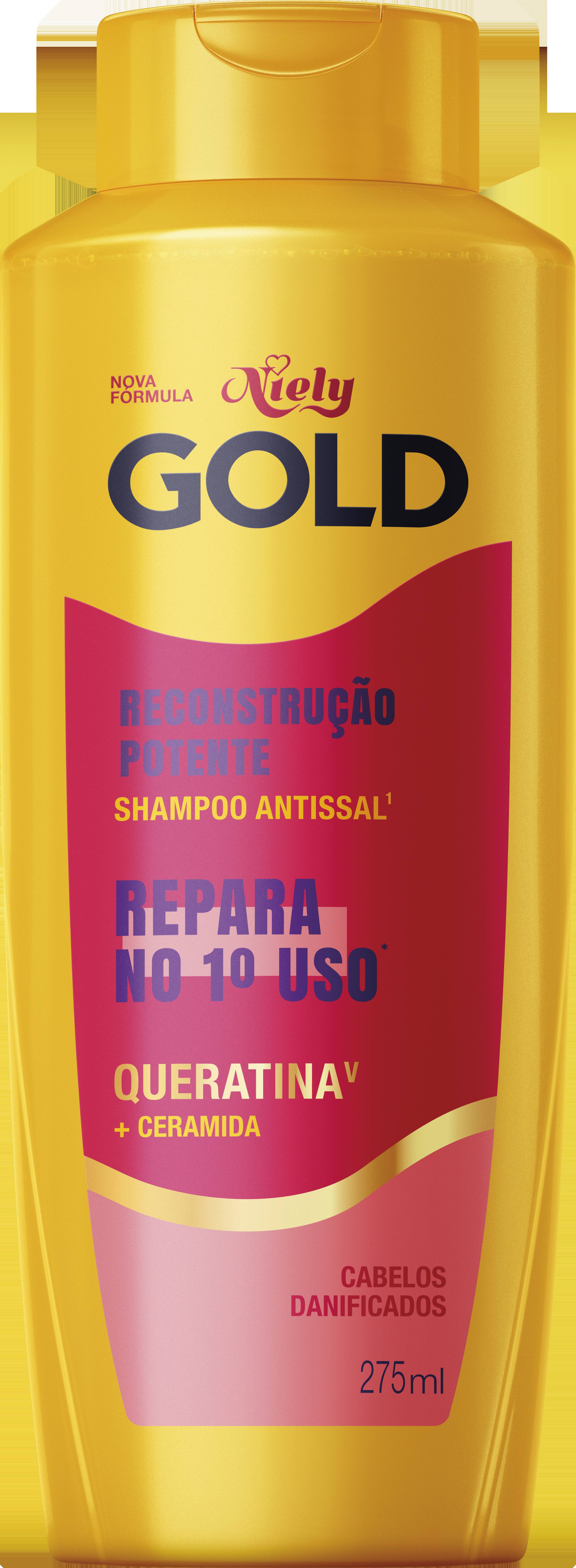 SHAMPOO NIELY GOLD 275ML. RECONST POTENTE