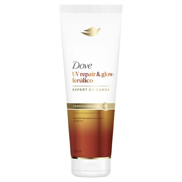 CONDICIONADOR DOVE UV REPAIR 250ML GLOW + FERULICO
