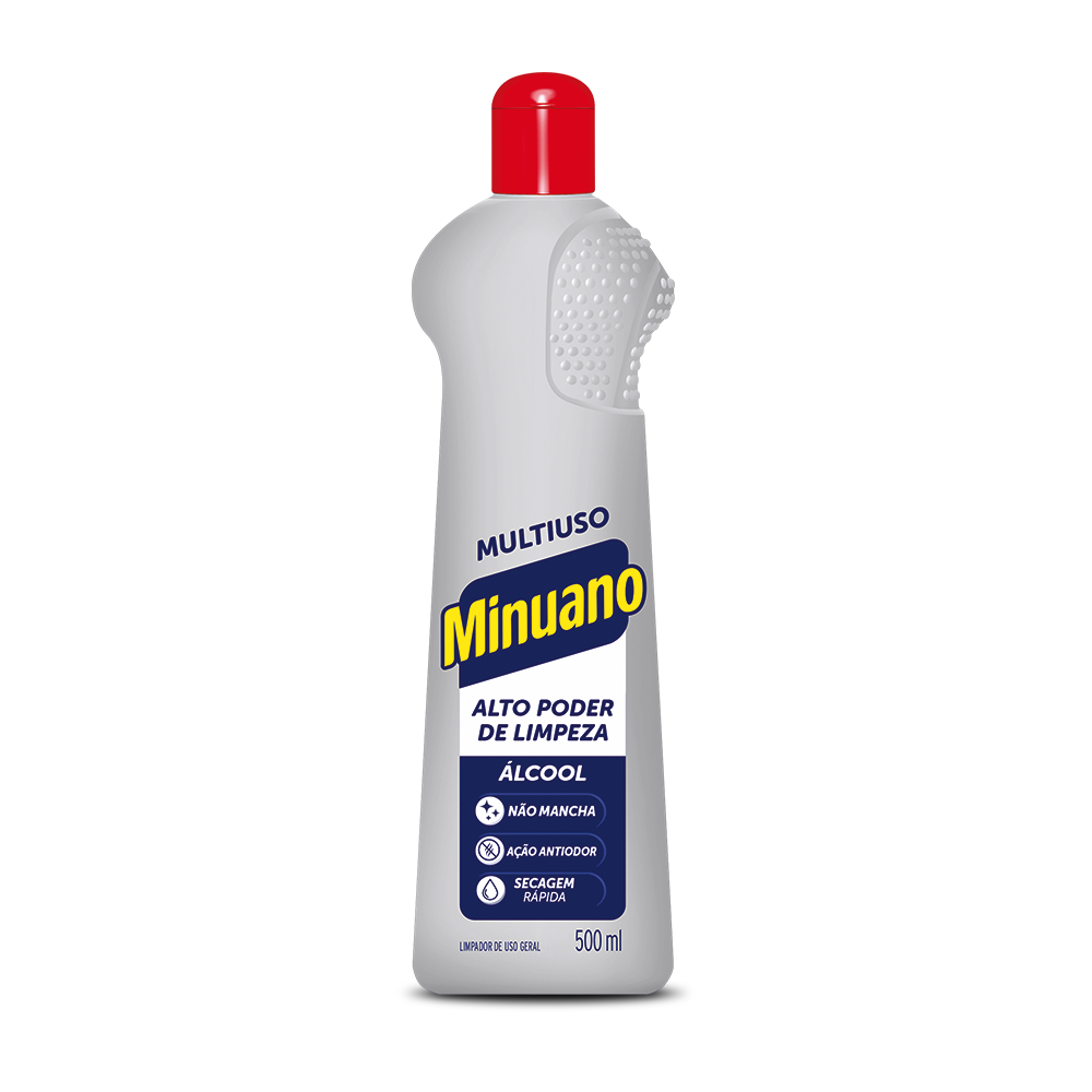 LIMPADOR MINUANO MULTIUSO 500ML ALCOOL
