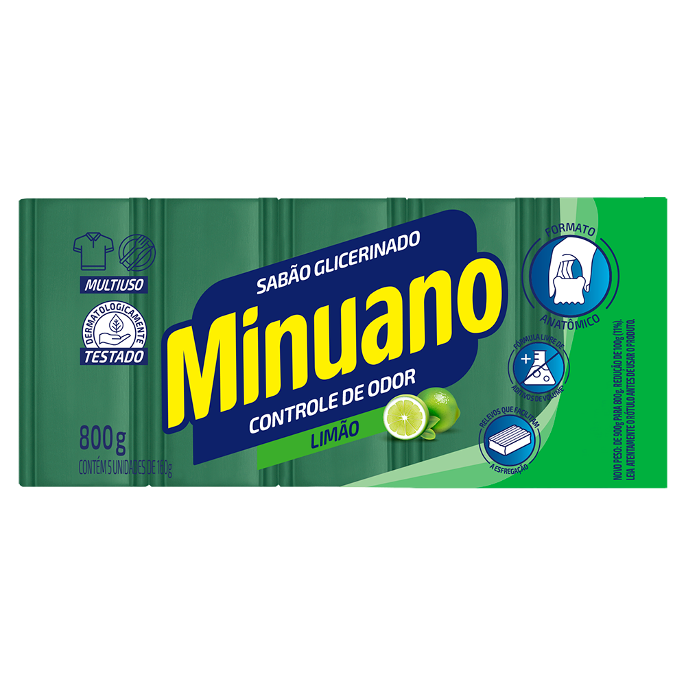 SABAO BARRA MINUANO 5X160G. VERDE