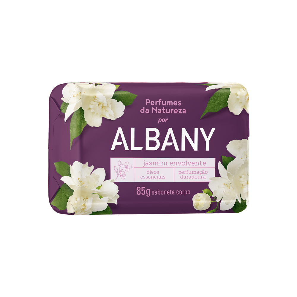 SABONETE ALBANY PERFUMES 85G JASMIM ENVOLVENTE