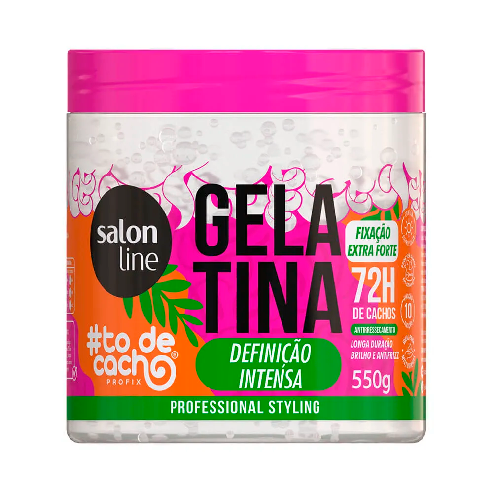 GELATINA SALON LINE TODECACHO 550G DEFINICAO INTENSA