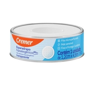 ESPARADRAPO CREMER 1,2CMX4,5M TRANSPARENTE