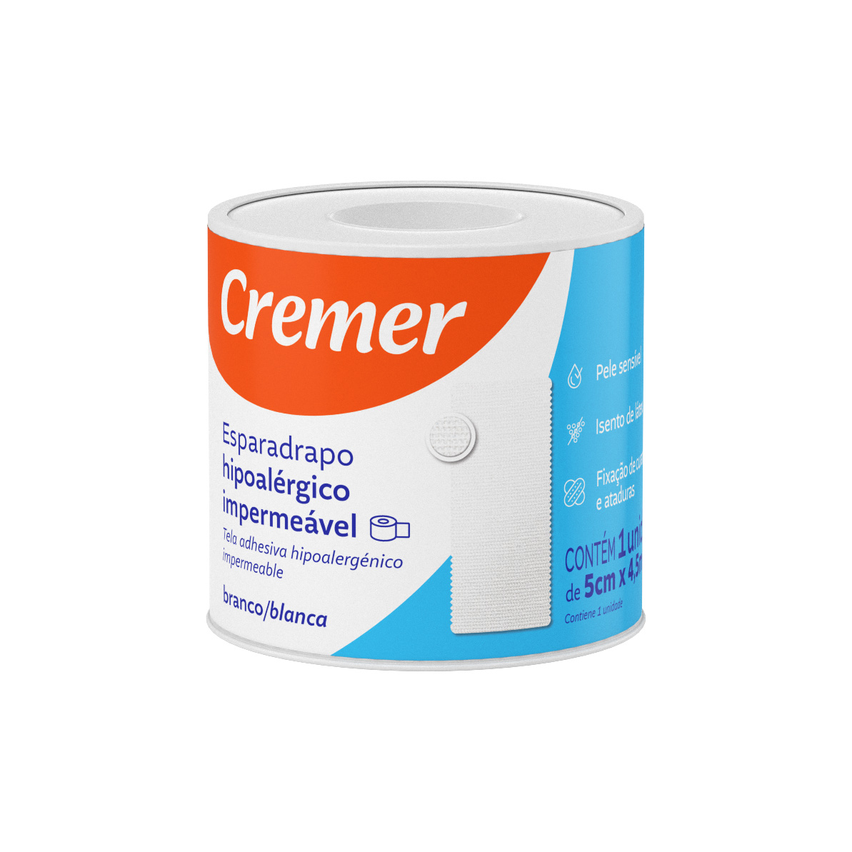 ESPARADRAPO CREMER IMPERMEAVEL 5CMX4,5M