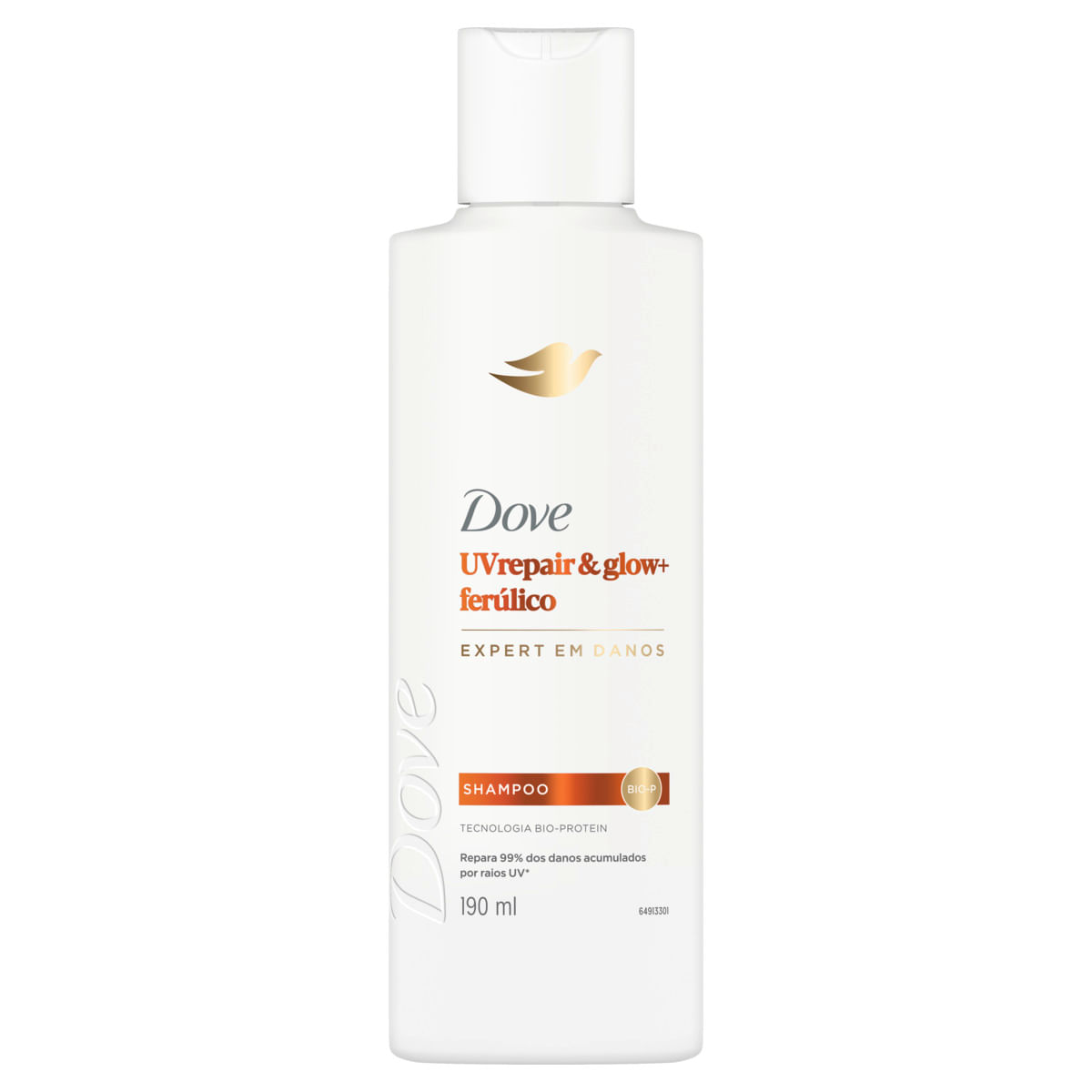 SHAMPOO DOVE 190ML UV REPAIR GLOW + FERULICO