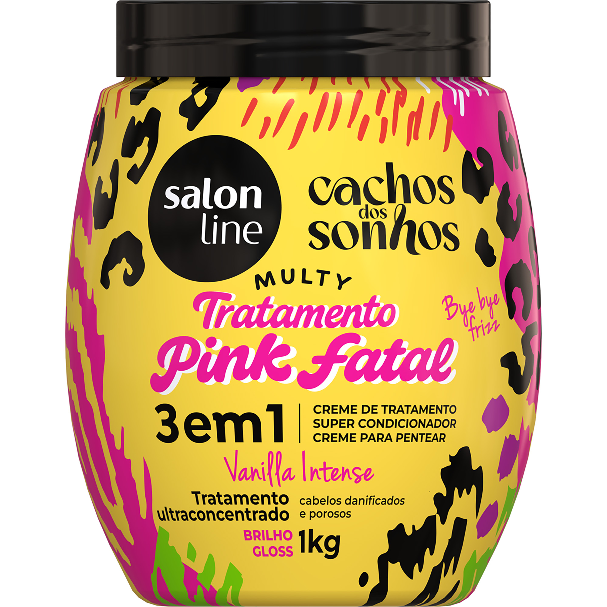 CREME DE TRATAMENTO SALON LINE CACHOS DOS SONHOS 1K PINK FATAL