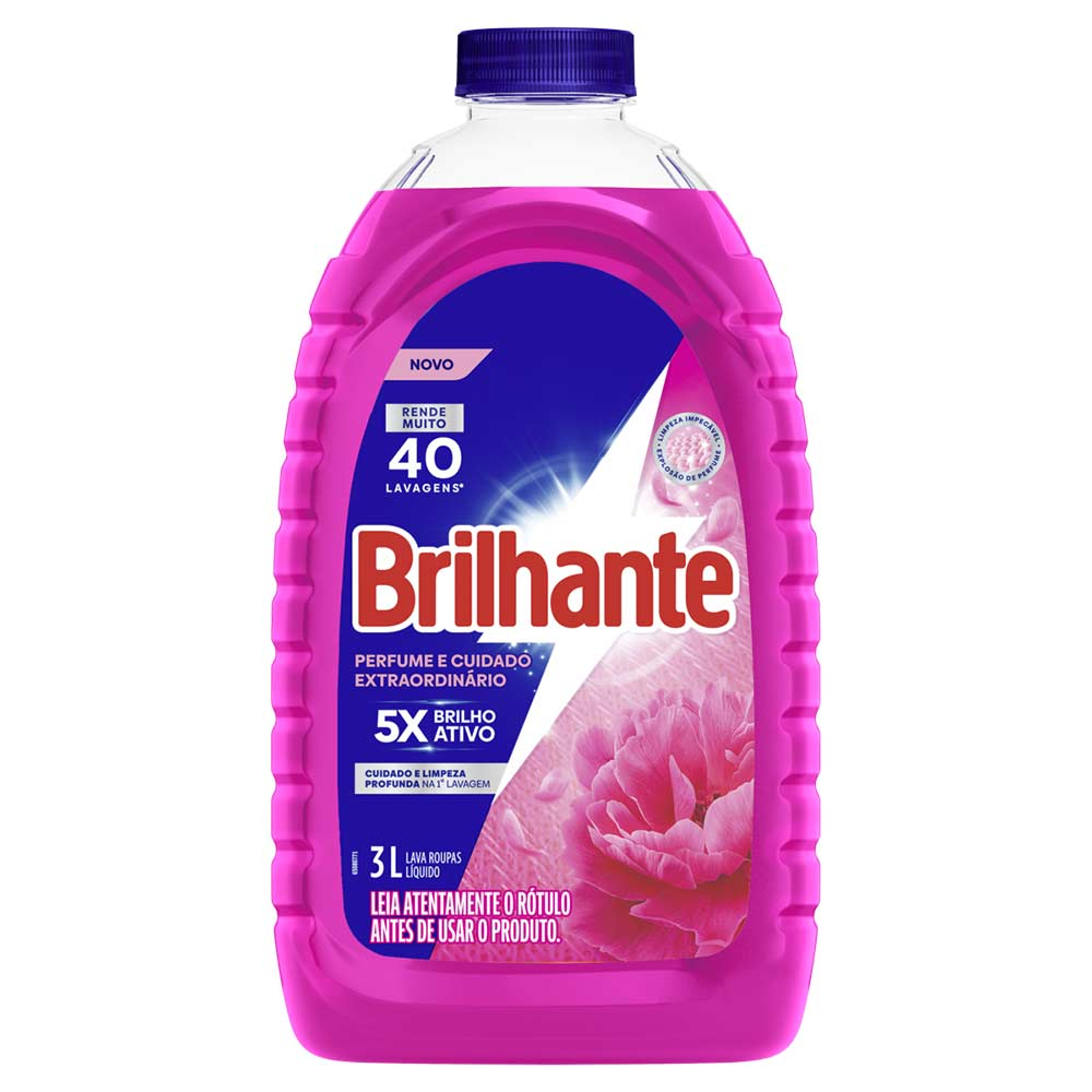 DETERGENTE LIQUIDO BRILHANTE 3L PERFUME EXTRAORDINARIO