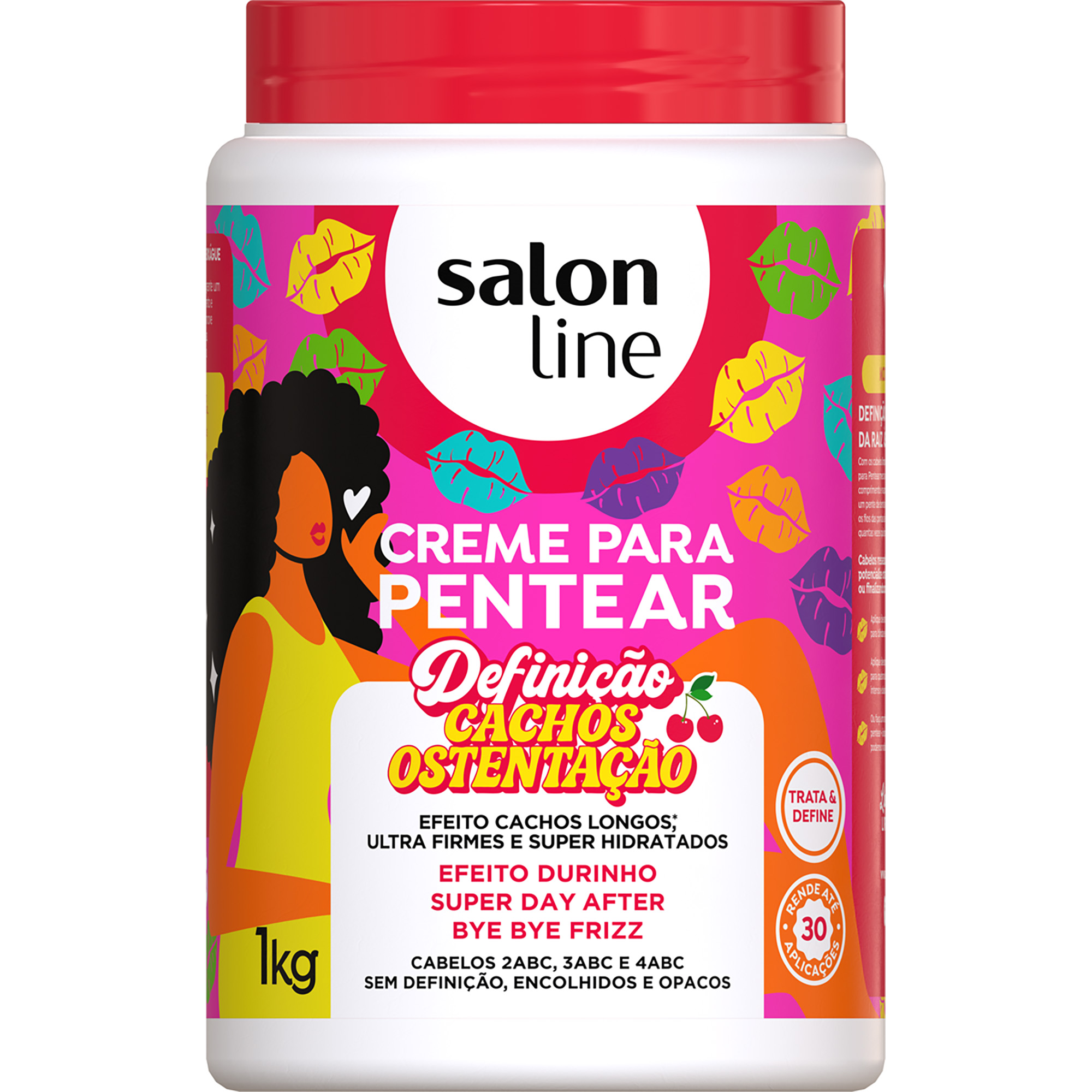 CREME DE PENTEAR SALON LINE 1KG CACHOS OSTENTACAO