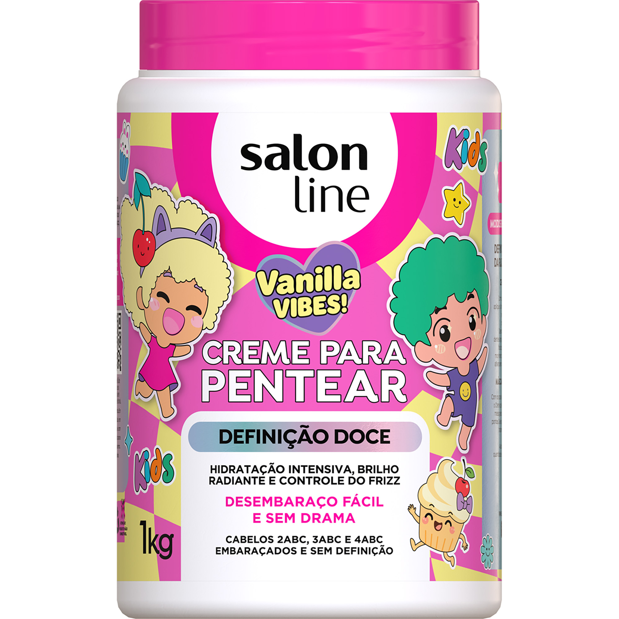 CREME DE PENTEAR SALON LINE 1KG KIDS VANILLA VIBE
