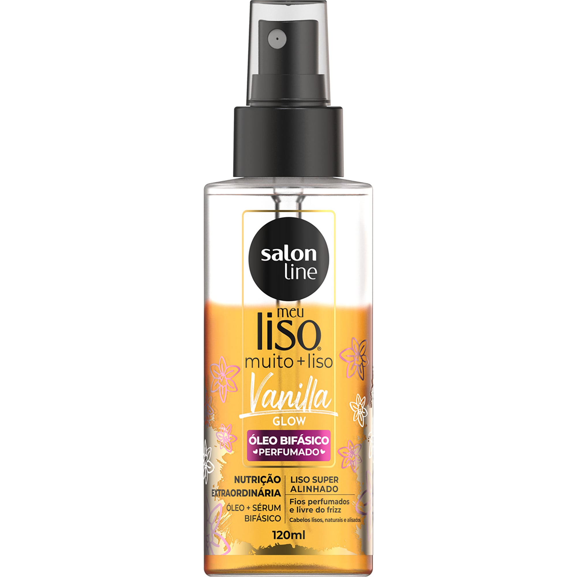 OLEO BIFASICO SALON LINE MEU LISO 120ML MUITO + LISO VANILLA GLOW