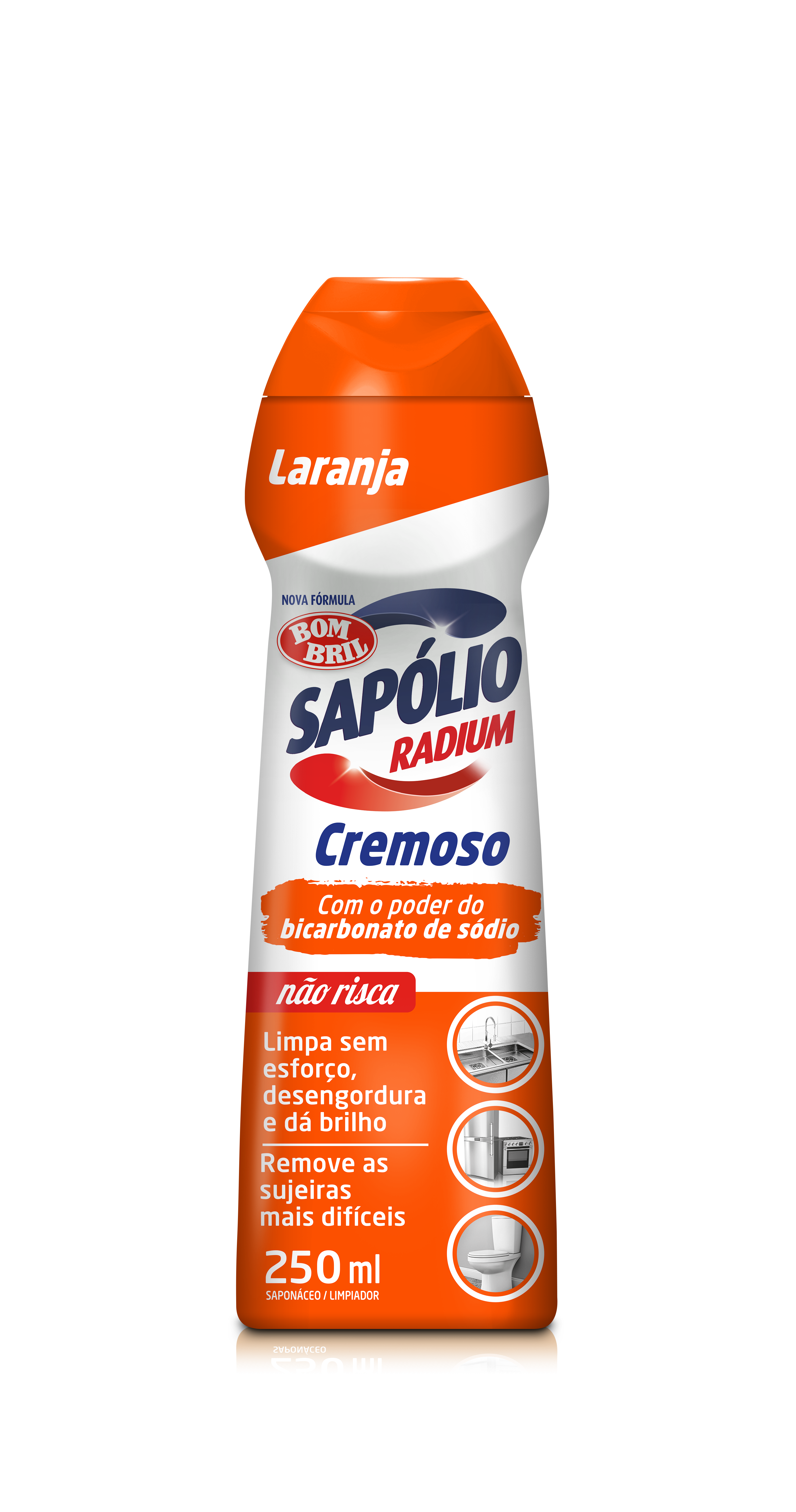 SAPOLIO RADIUM CREMOSO 250ML LARANJA
