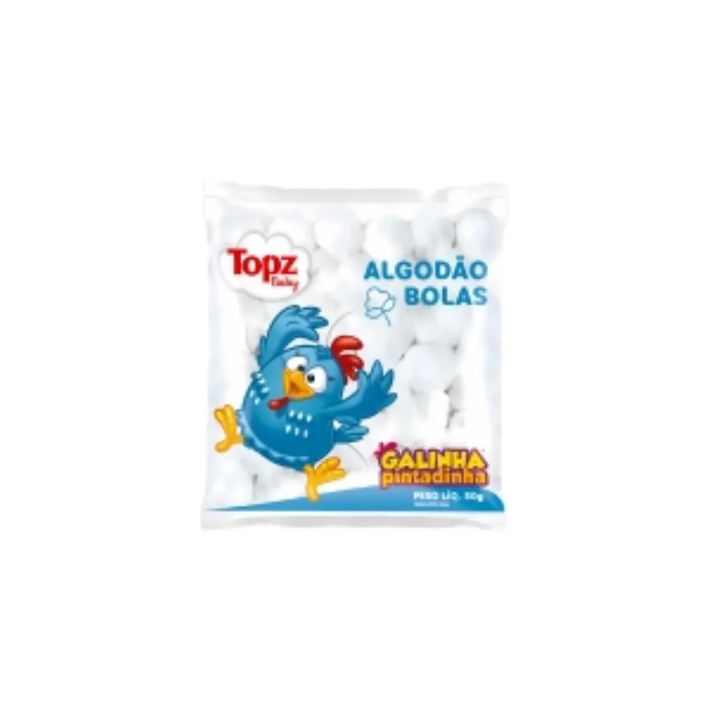 ALGODAO TOPZ BOLAS CREMER 50G. GALINHA PINTADINHA