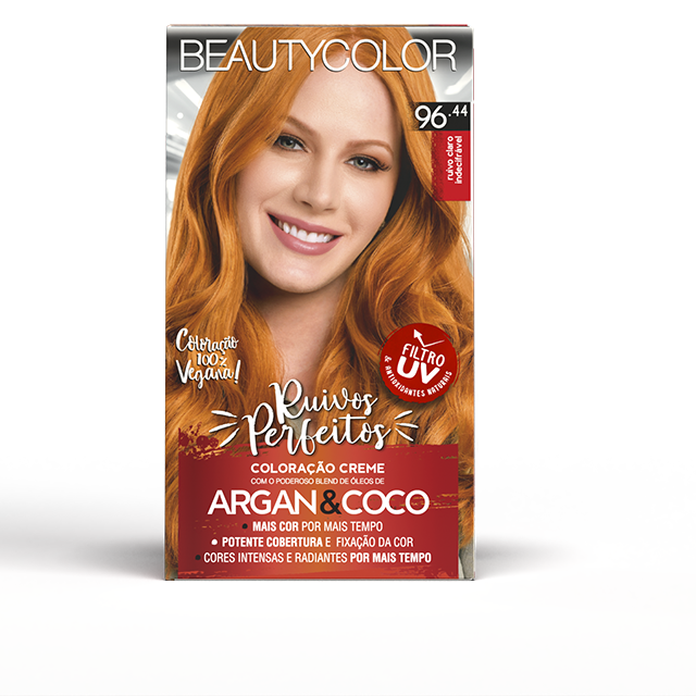 COLORACAO BEAUTYCOLOR KIT RUIVO 96.44 CLARO INDECIFRAVEL