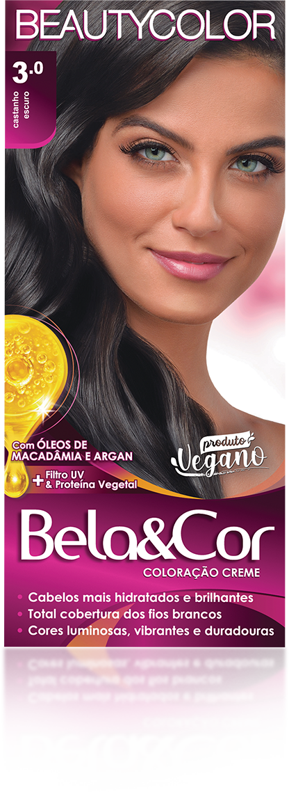 COLORACAO BELA&COR MINI KIT 3.0 CASTANHO ESCURO