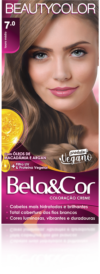 COLORACAO BELA&COR MINI KIT 7.0 LOURO MEDIO
