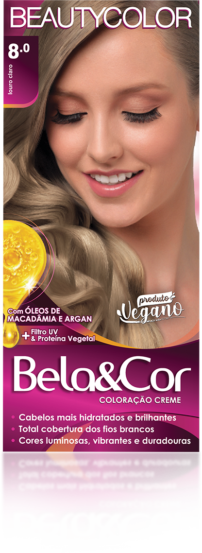 COLORACAO BELA&COR MINI KIT 8.0 LOURO CLARO