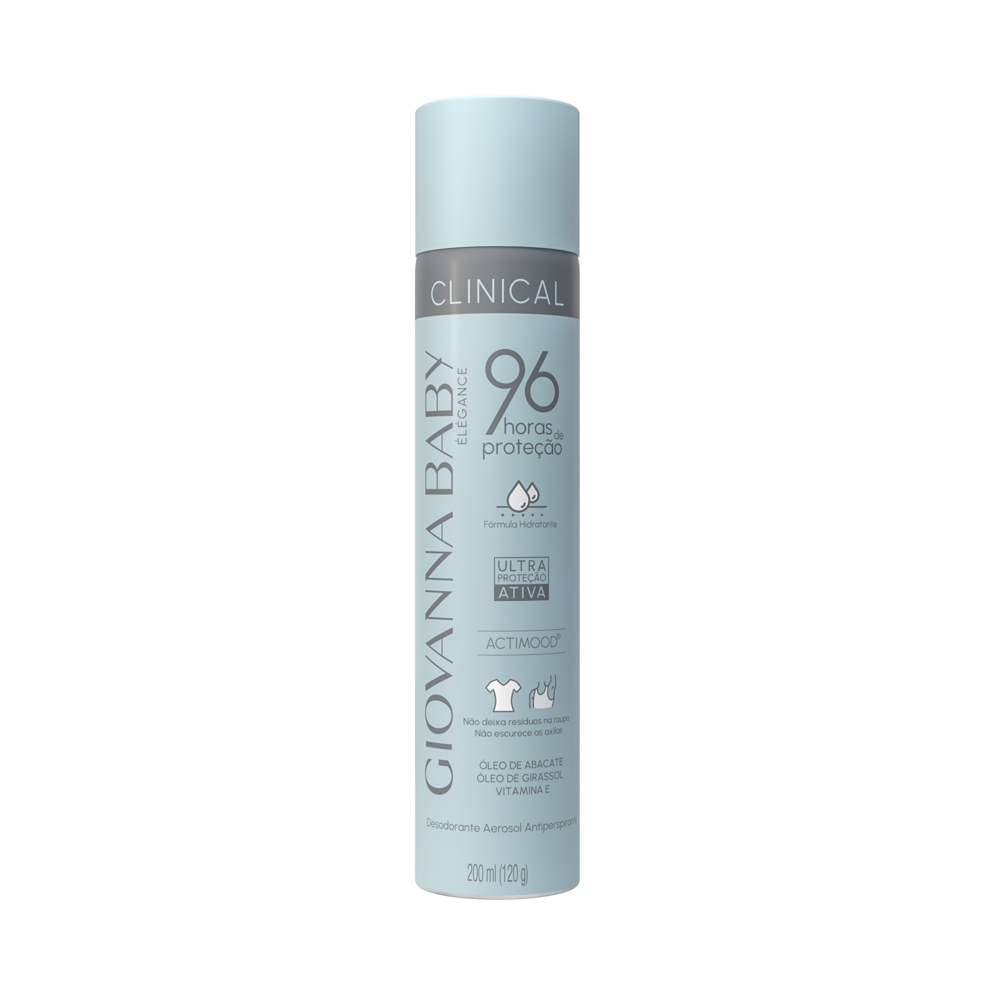 DESODORANTE AEROSSOL GIOVANNA BABY CLINICAL 96H 200ML ELEGANCE