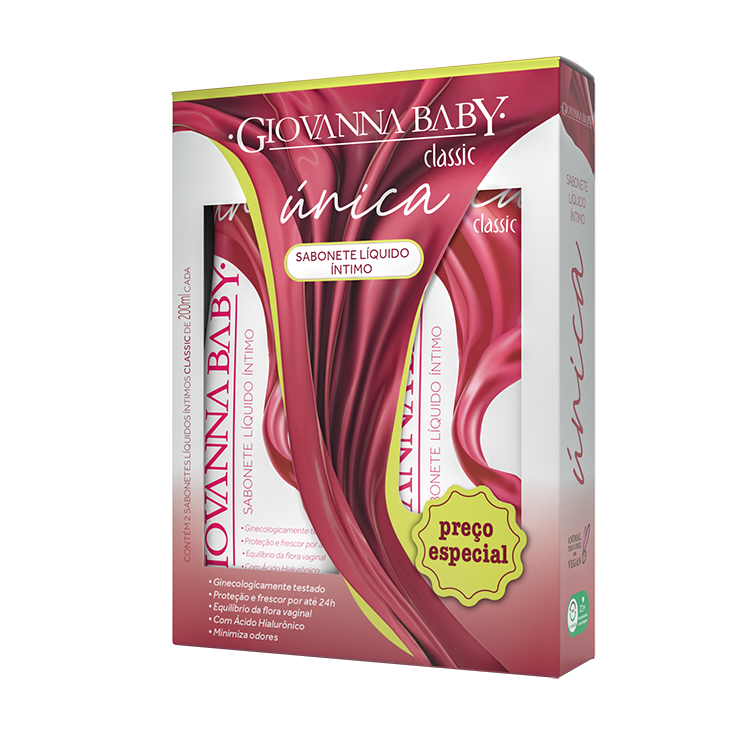 SABONETE LIQUIDO INTIMO UNICA GIOVANNA BABY COM 2 UN 200ML CLASSIC