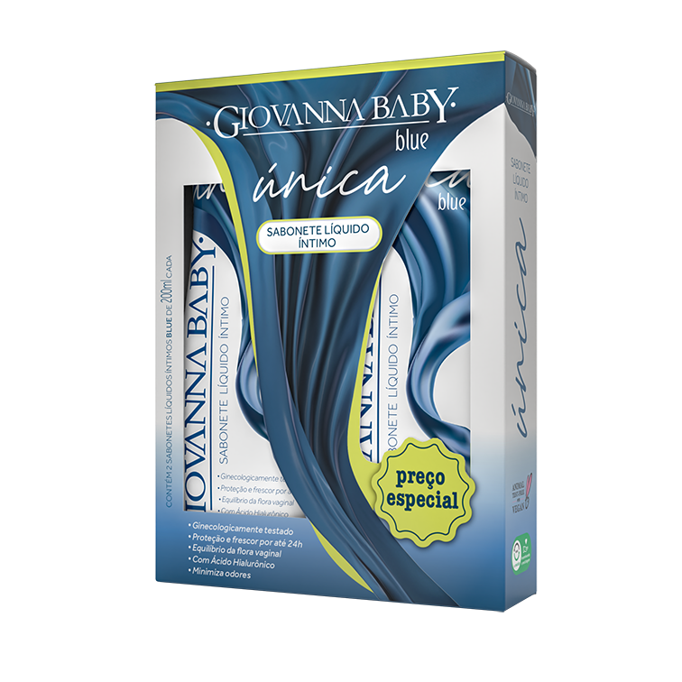 SABONETE LIQUIDO INTIMO UNICA GIOVANNA BABY COM 2 UN 200ML BLUE