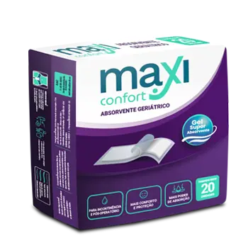 ABSORVENTE MAXI CONFORT GERIATRICO COM 20UN