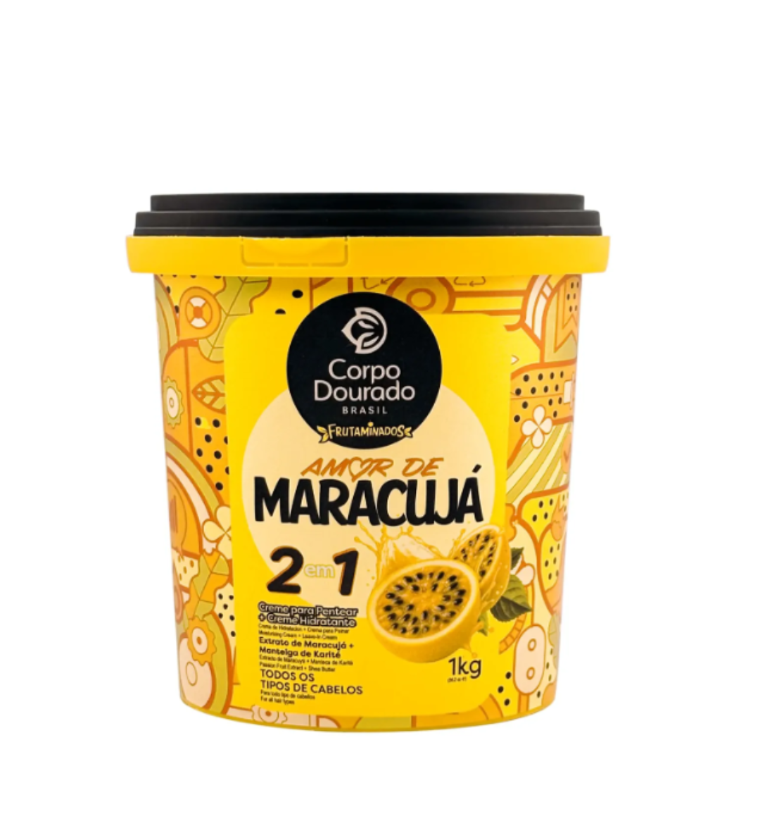 MASCARA CORPO DOURADO REGARV 1KG AMOR DE MARACUJA